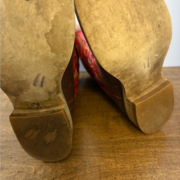 Double H Western Boots Cowboy Style 3390 Red women’s 7.5 M round toe cl - Picture 8 of 12